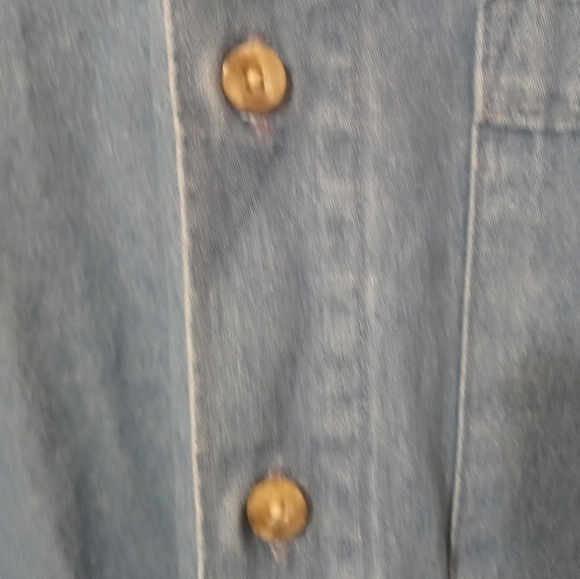 Dickies Men's Button down long sleeve denim shirt W Pocket Button down collar M - Picture 6 of 8